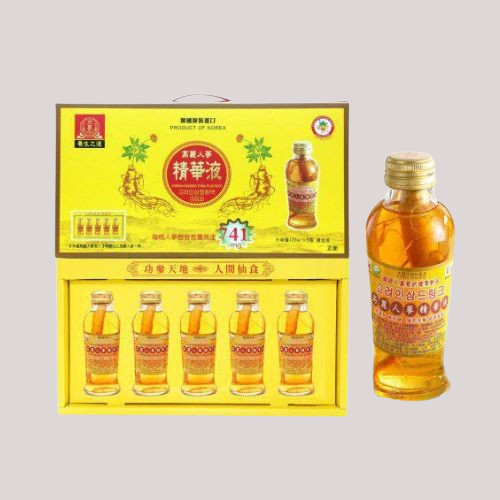 金蔘 GINSENG 金蔘6年根高麗人蔘精華液禮盒 120ml*5入