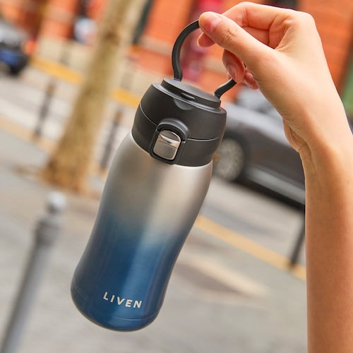 乾唐軒 躍動保溫杯 / 雙層不銹鋼 / 便攜拉環蓋 / 4色 400ml