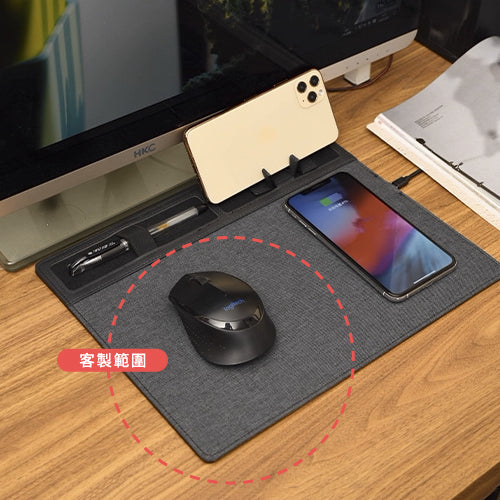多功能15W無線充滑鼠墊
