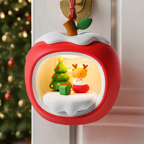 創意小物館 聖誕蘋果屋充電小夜燈