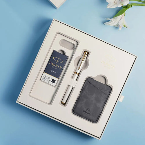 PARKER 派克 IM金屬系列 限量版 珠光白 鋼筆啟程禮盒