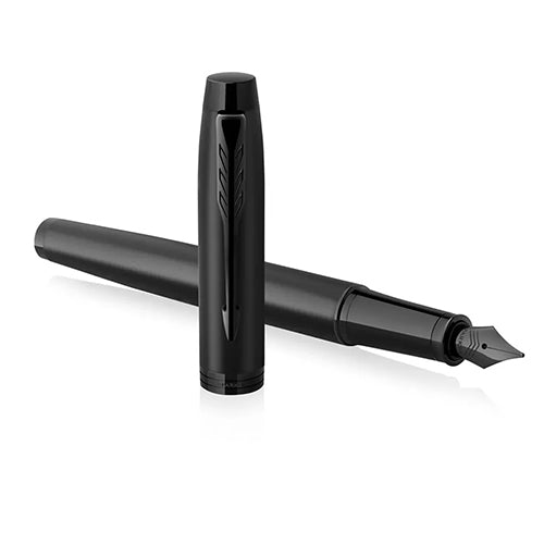 PARKER 派克 IM理性黑鋼筆 真皮筆套禮盒