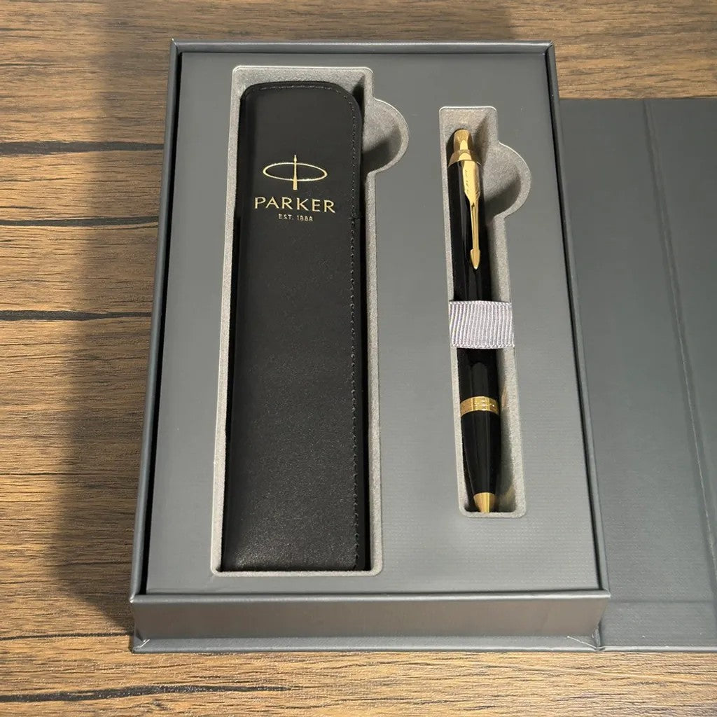 PARKER 派克 IM系列原子筆 真皮筆套禮盒