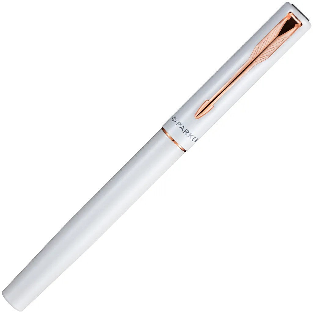 PARKER 派克 新威雅XL系列 月光白玫瑰金夾 鋼珠筆