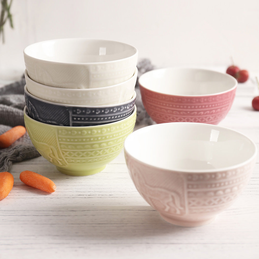 乾唐軒活瓷 | 皇家駿馬飯碗六入組 400ml