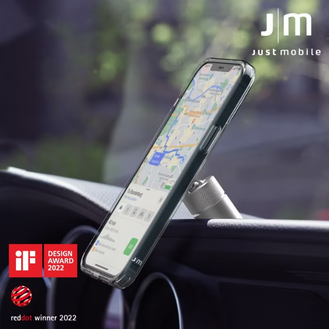Just Mobile AluDisc Go 鋁合金萬向磁吸車架(通用版)(附儀表板/出風口底座)