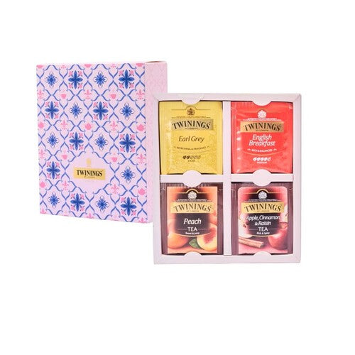 TWININGS 唐寧茶優雅時光品味組 共28入(皇家伯爵/英倫早餐/香甜蜜桃/異國香蘋)