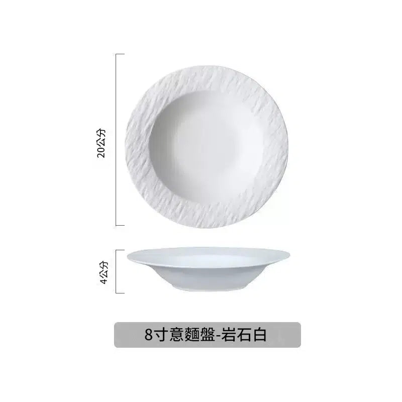 仿岩石陶瓷餐盤碗盤