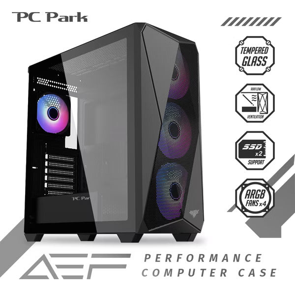 PC Park AEF ARGB電腦機殼 黑/白