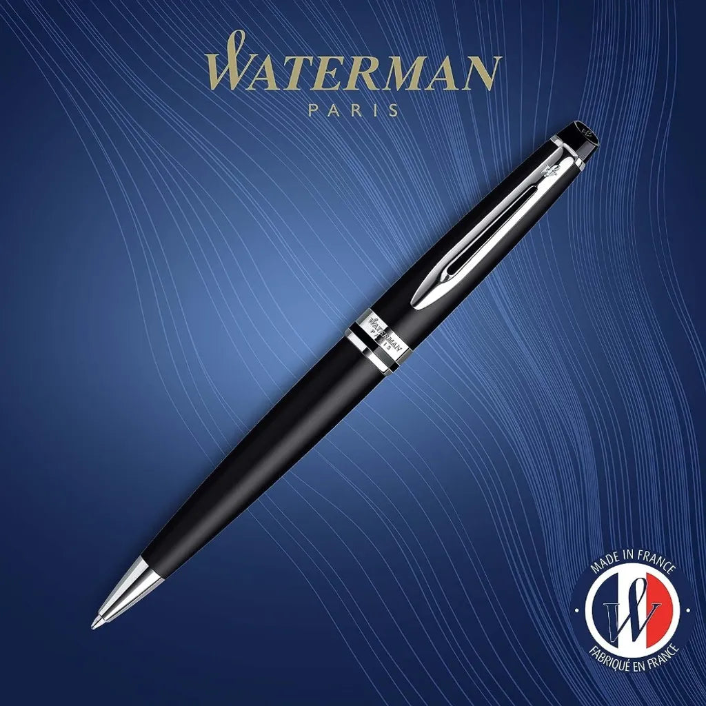 WATERMAN 威迪文 權威系列 霧黑白夾 原子筆