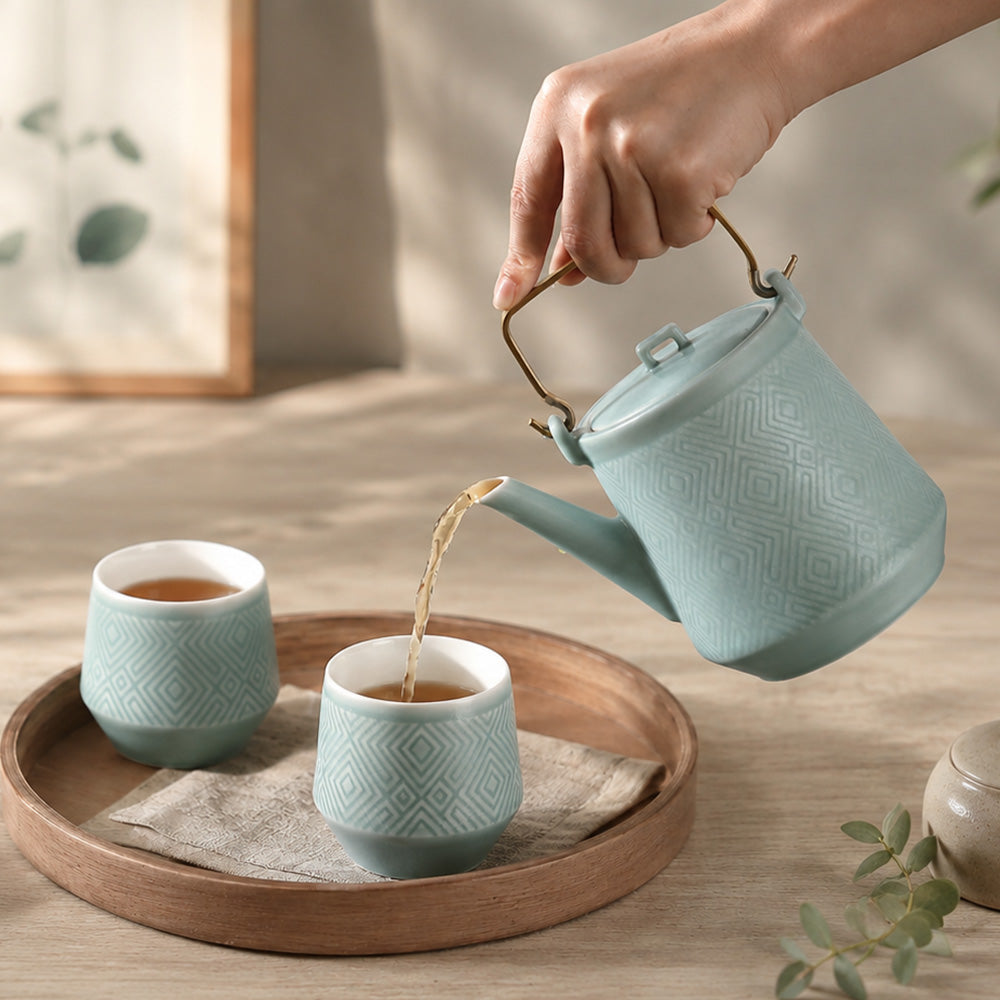 Acera 乾唐軒 奇蹟茶具組 / 薄荷綠 / 一壺+二杯