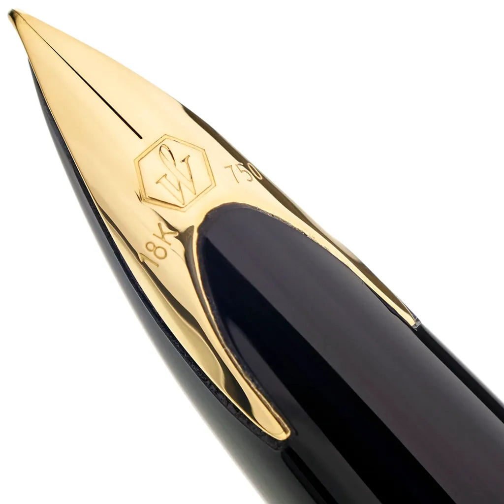 WATERMAN 威迪文 海洋系列 琥珀琺瑯金夾 18K金 鋼筆