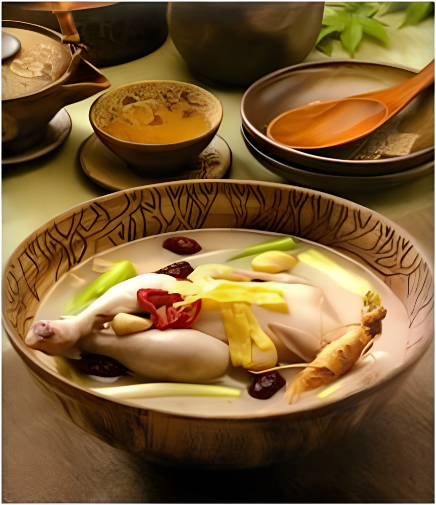 金蔘 GINSENG 蔘雞湯年菜禮盒_蔘雞湯一隻+蔘芝王一盒+人蔘精華液一盒+紅蔘茶一盒+濃縮黑咖啡一盒