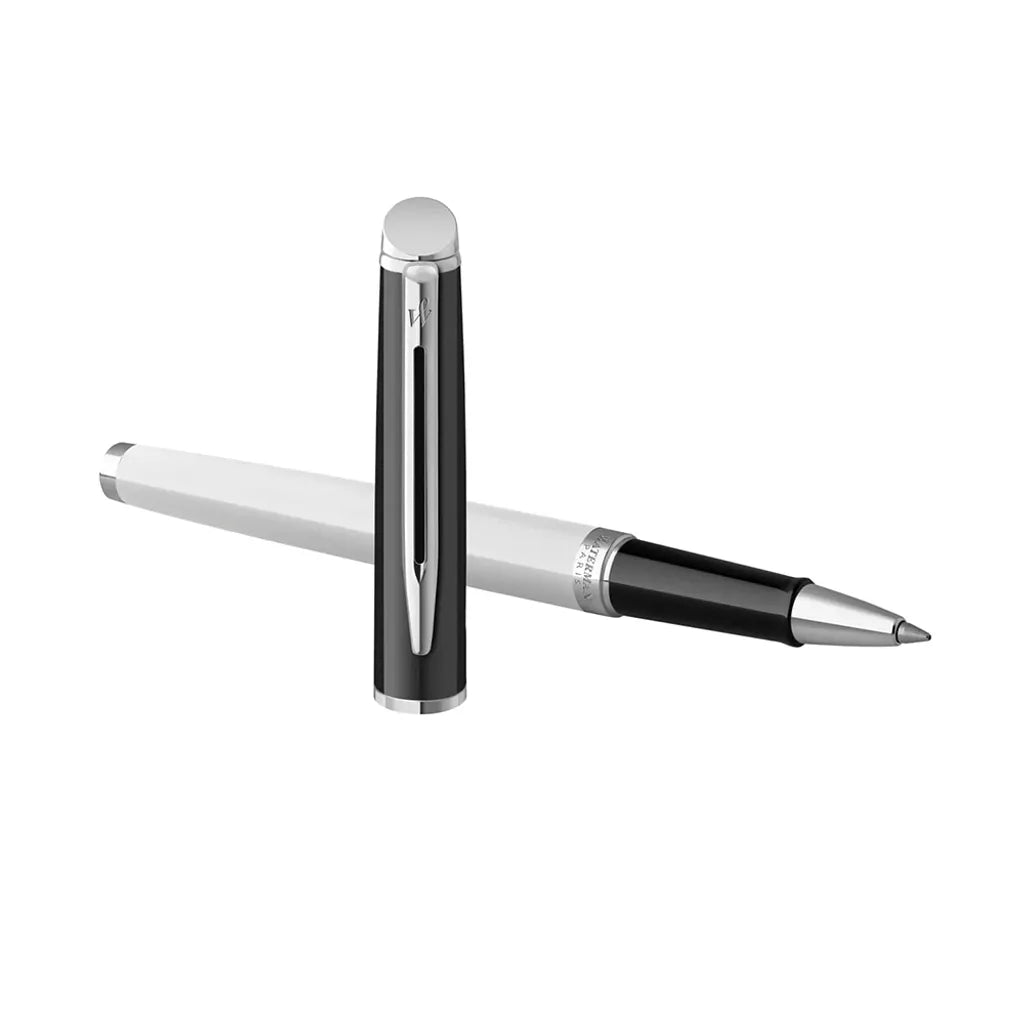WATERMAN 威迪文 雋雅黑白白夾 鋼珠筆