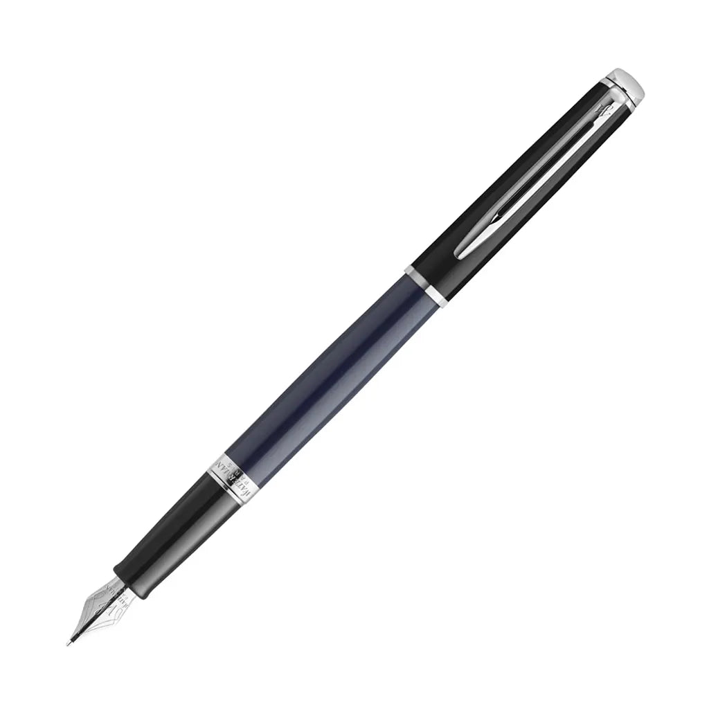 WATERMAN 威迪文 雋雅黑藍白夾 鋼筆 F尖