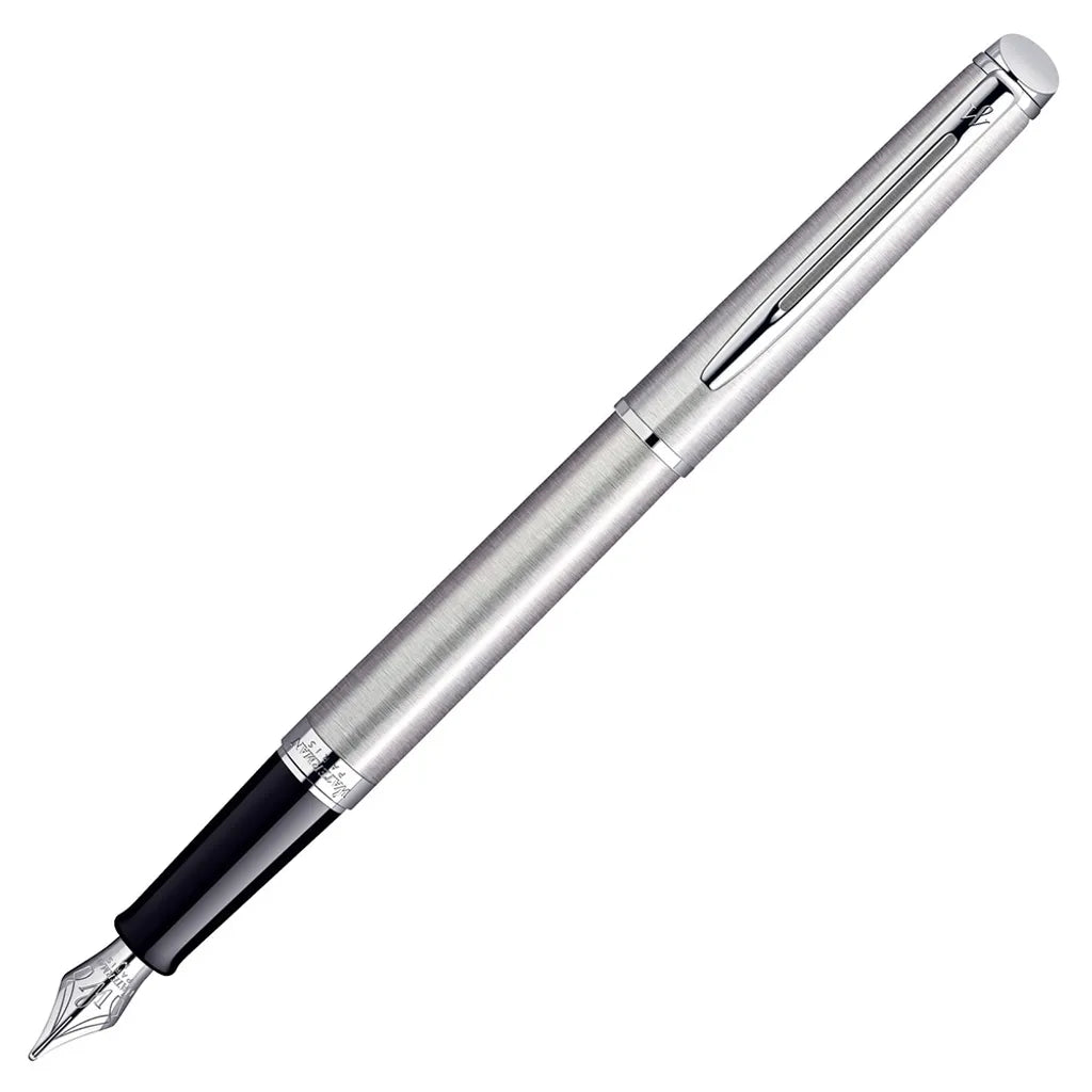 WATERMAN 威迪文 雋雅鋼桿白夾 鋼筆 F尖