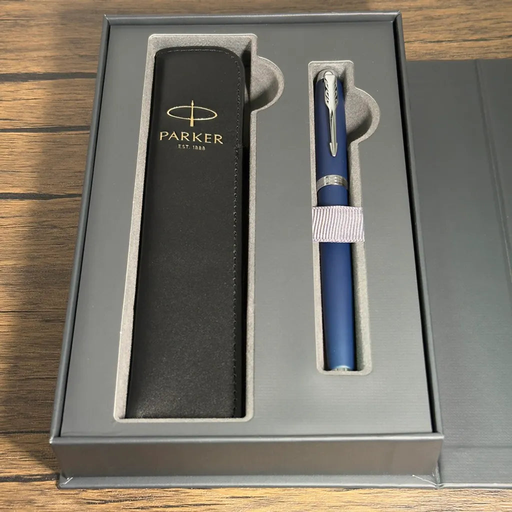 PARKER 派克 IM 真皮筆套鋼筆禮盒