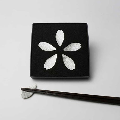 能作 純錫櫻花花瓣筷架組 (五入)