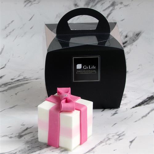 G's Life 單入蛋糕香皂禮盒 粉紅緞帶