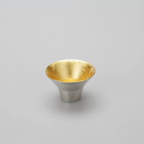 能作 純錫金箔喜宴杯