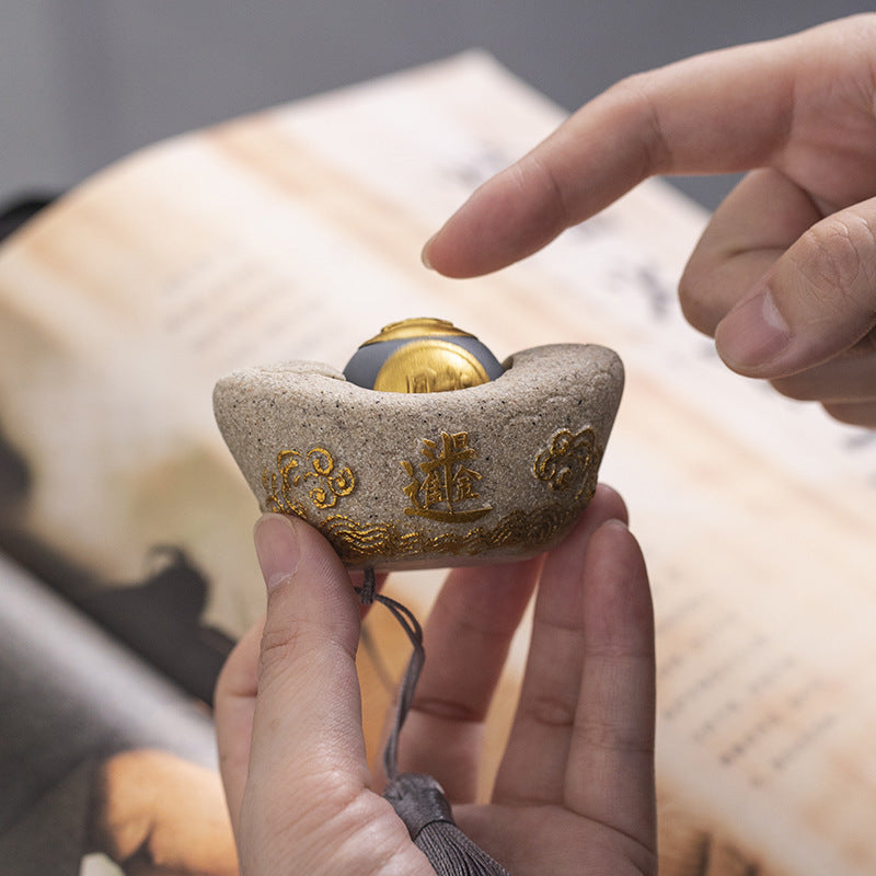 創意小物館 財運轉珠元寶擺飾