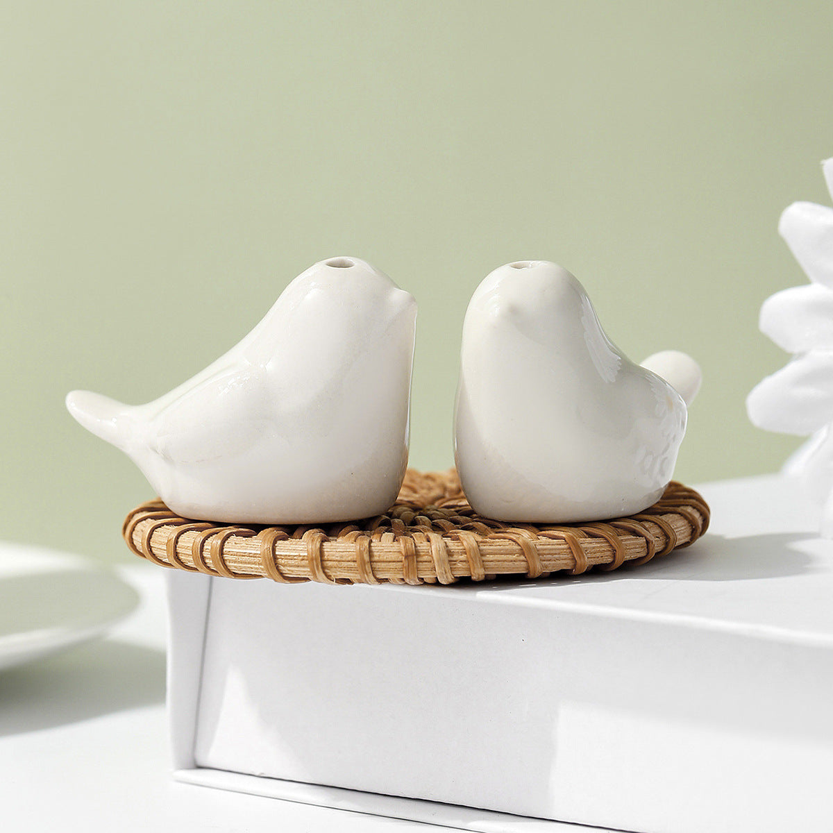 家居生活雜貨舖 陶瓷小鳥調味罐禮物組