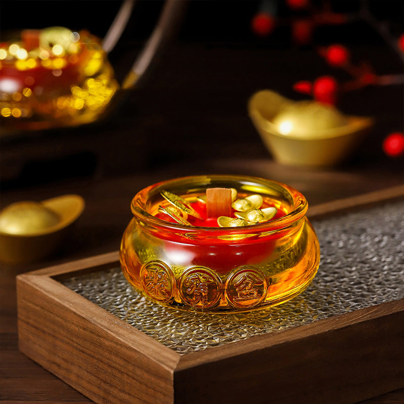 創意小物館 聚寶盆香氛蠟燭