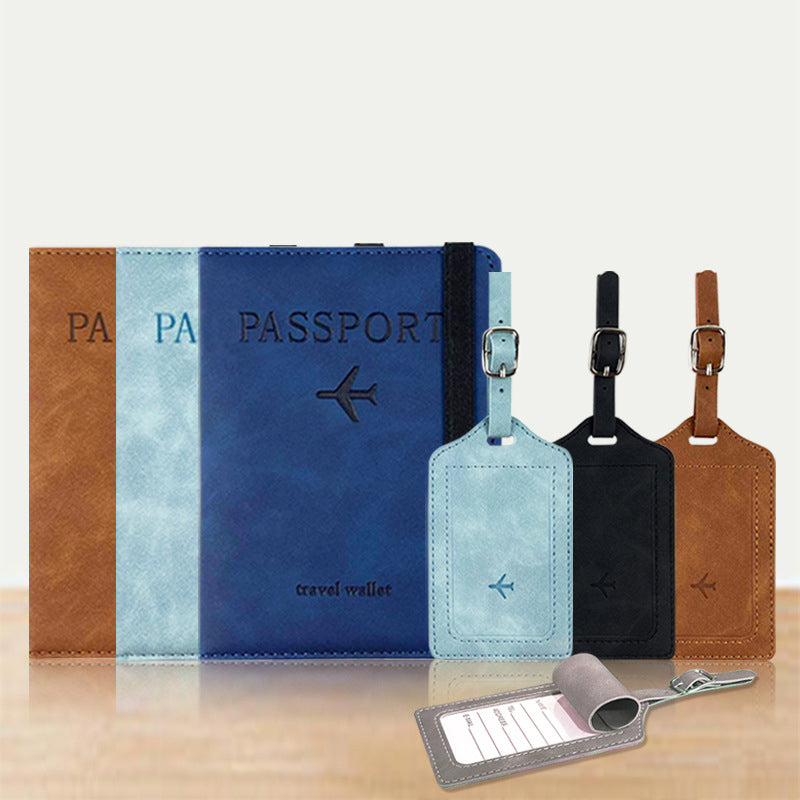 綁帶護照夾&行李吊牌組