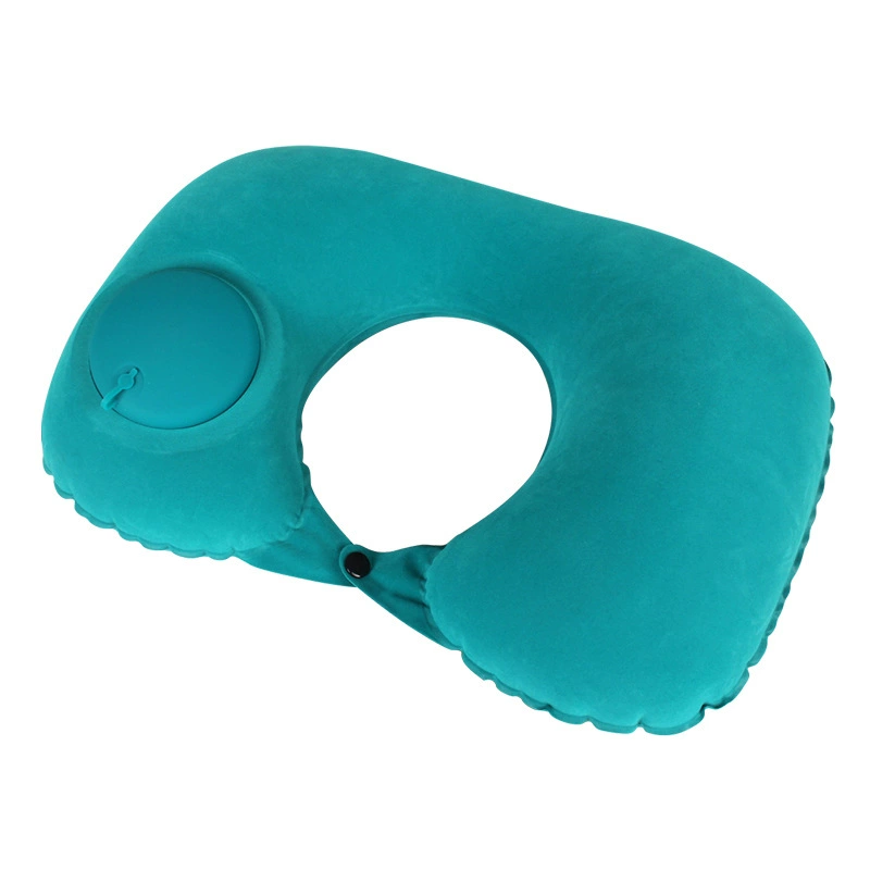 按壓充氣牛奶絲便攜U型枕