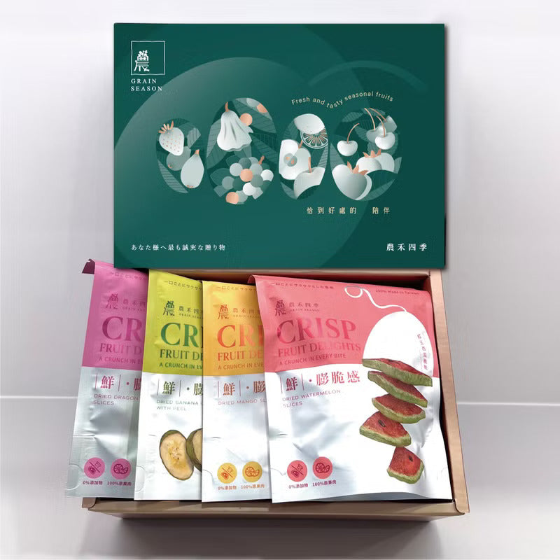 農禾四季 【自然系零嘴】膨脆食感綜合脆餅禮盒