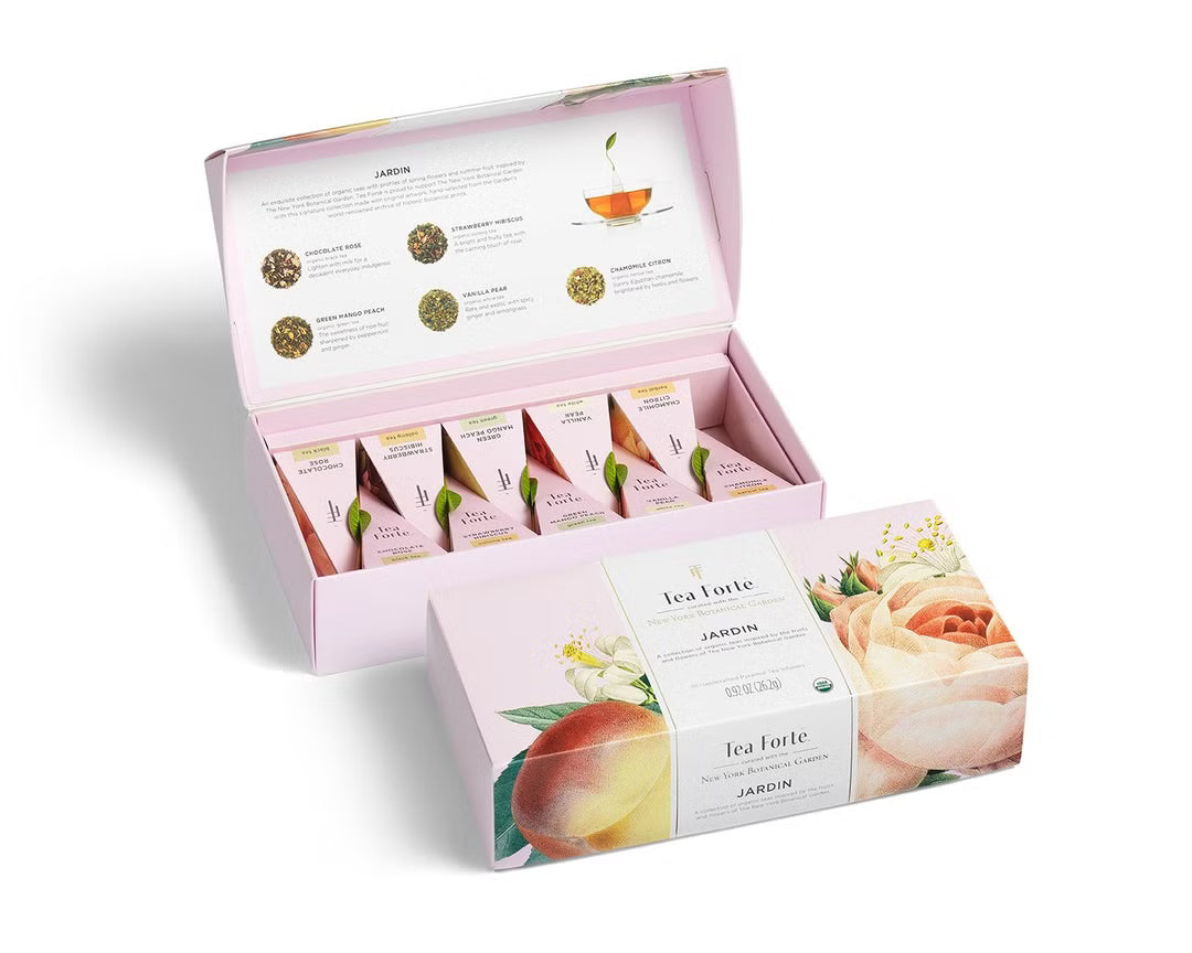 Tea Forte 10入金字塔型絲質茶包禮盒 - 花漾少女