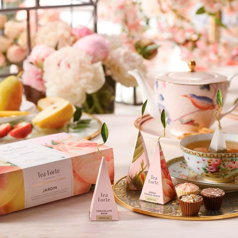 Tea Forte 10入金字塔型絲質茶包禮盒 - 花漾少女