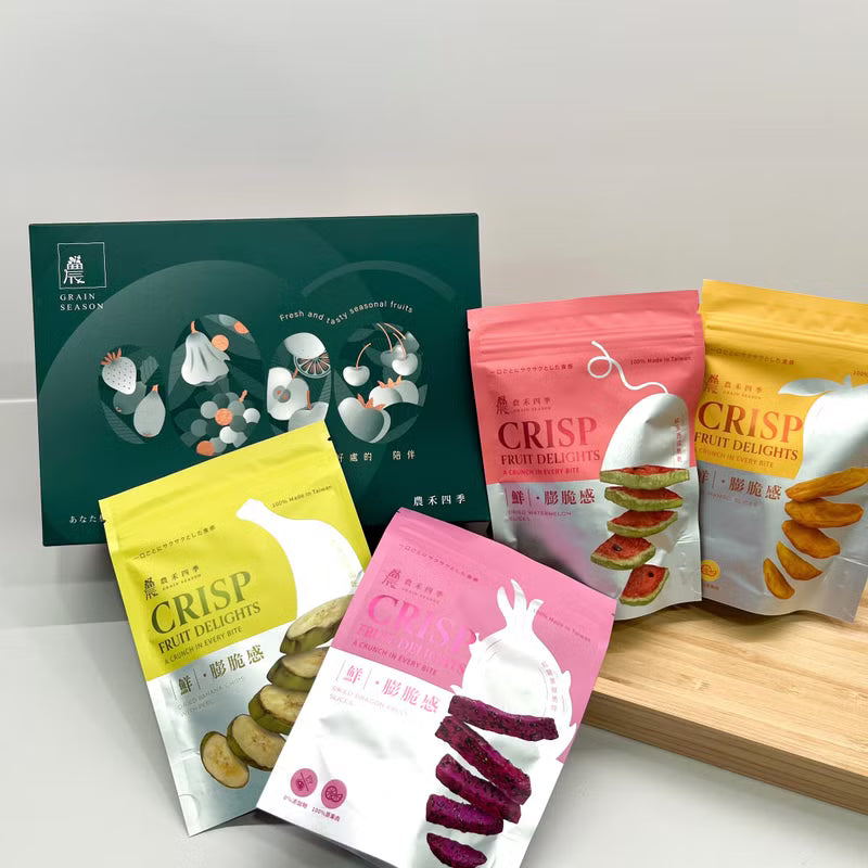 農禾四季 【自然系零嘴】膨脆食感綜合脆餅禮盒