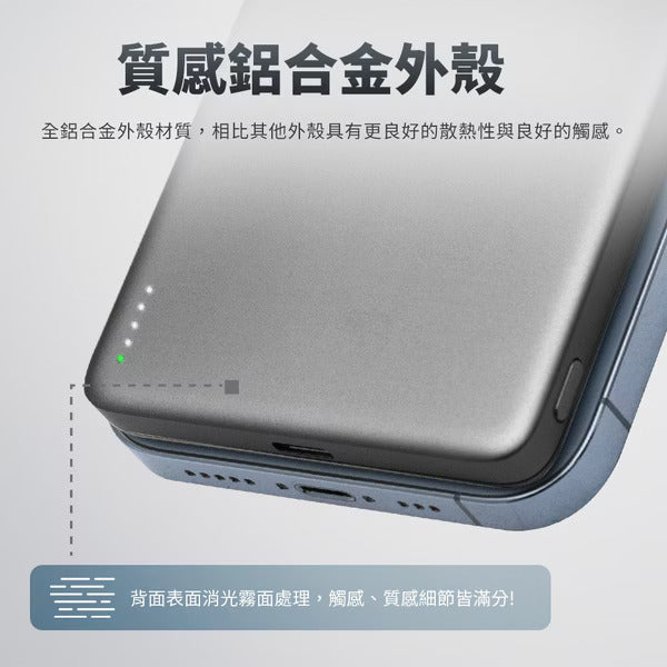 Link All PHP-153SP 15W 10000mAh 二合一固態行動電源-鐵灰