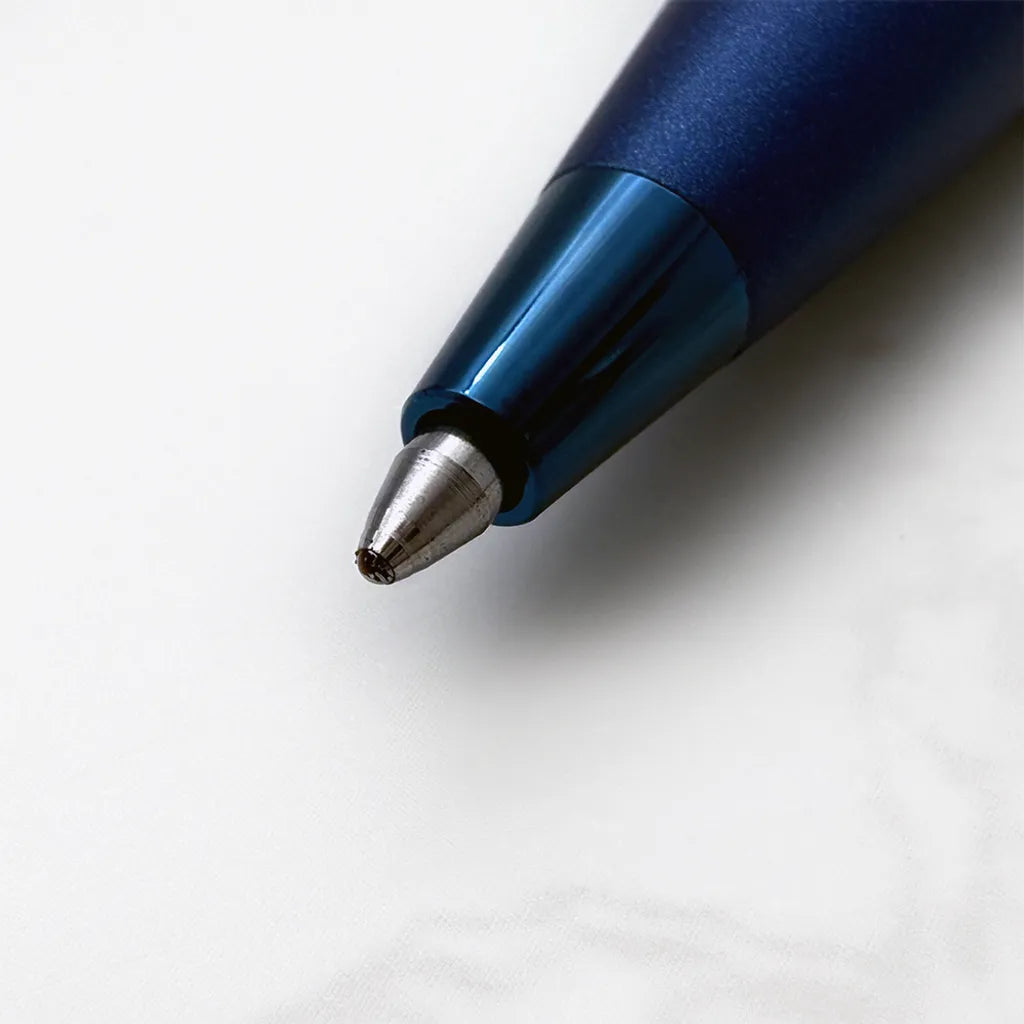 PARKER 派克 IM金屬系列電光藍原子筆 真皮筆套禮盒