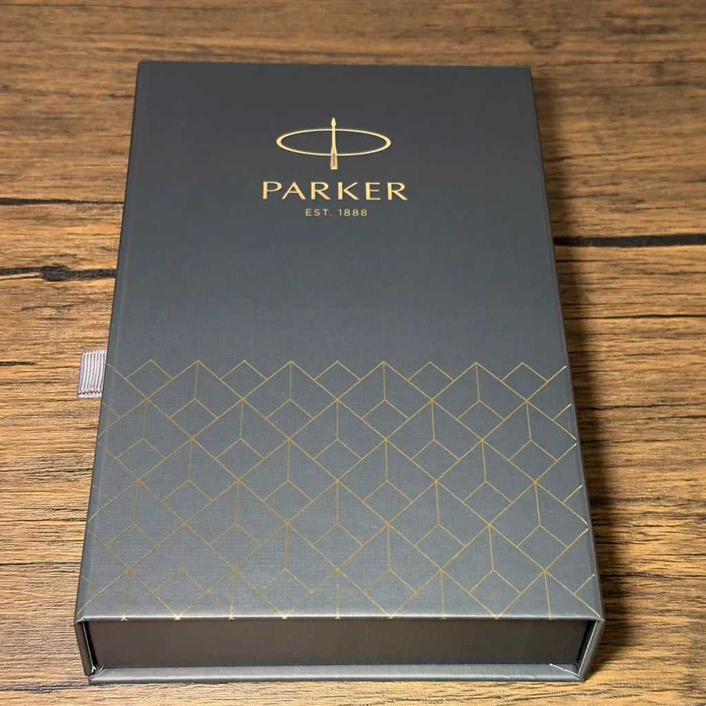 PARKER 派克 IM金屬系列 暮光藍鋼筆 真皮筆套禮盒