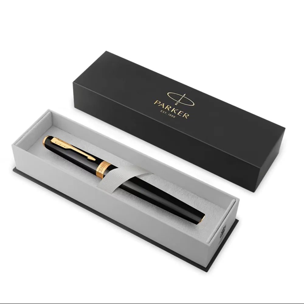 PARKER 派克 子午線Meridian系列 麗雅黑金夾 鋼珠筆