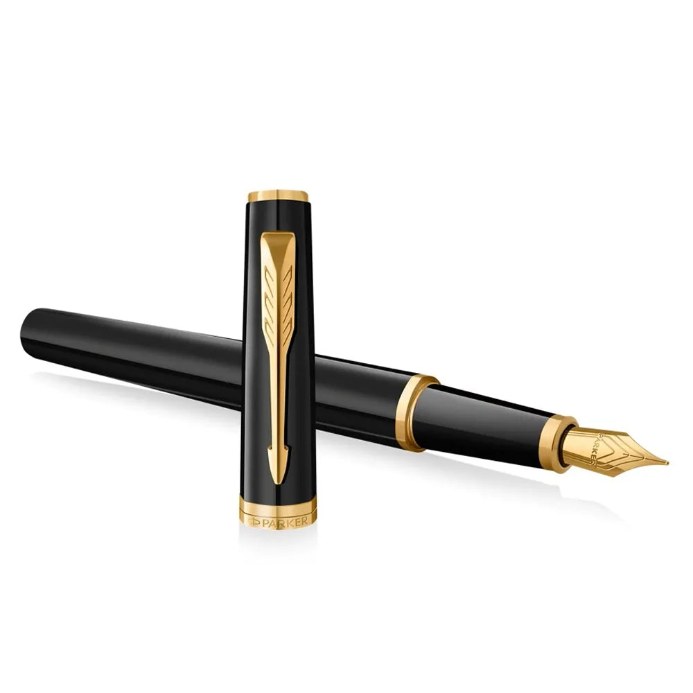 PARKER 派克 子午線Meridian系列 麗雅黑金夾 鋼筆 F尖