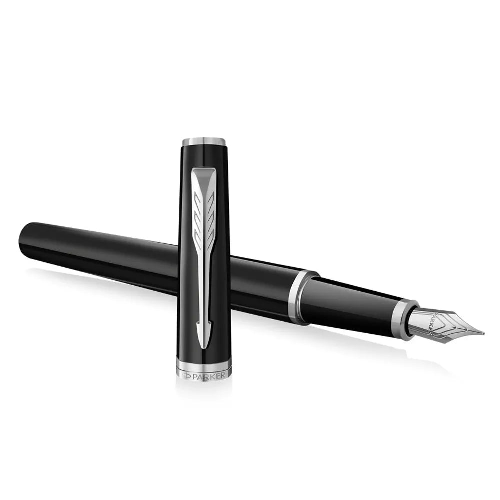 PARKER 派克 子午線Meridian系列 麗雅黑白夾 鋼筆 F尖