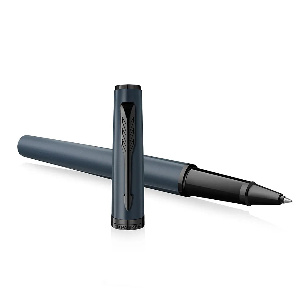 PARKER 派克 子午線Meridian系列 灰藍黑夾 鋼珠筆