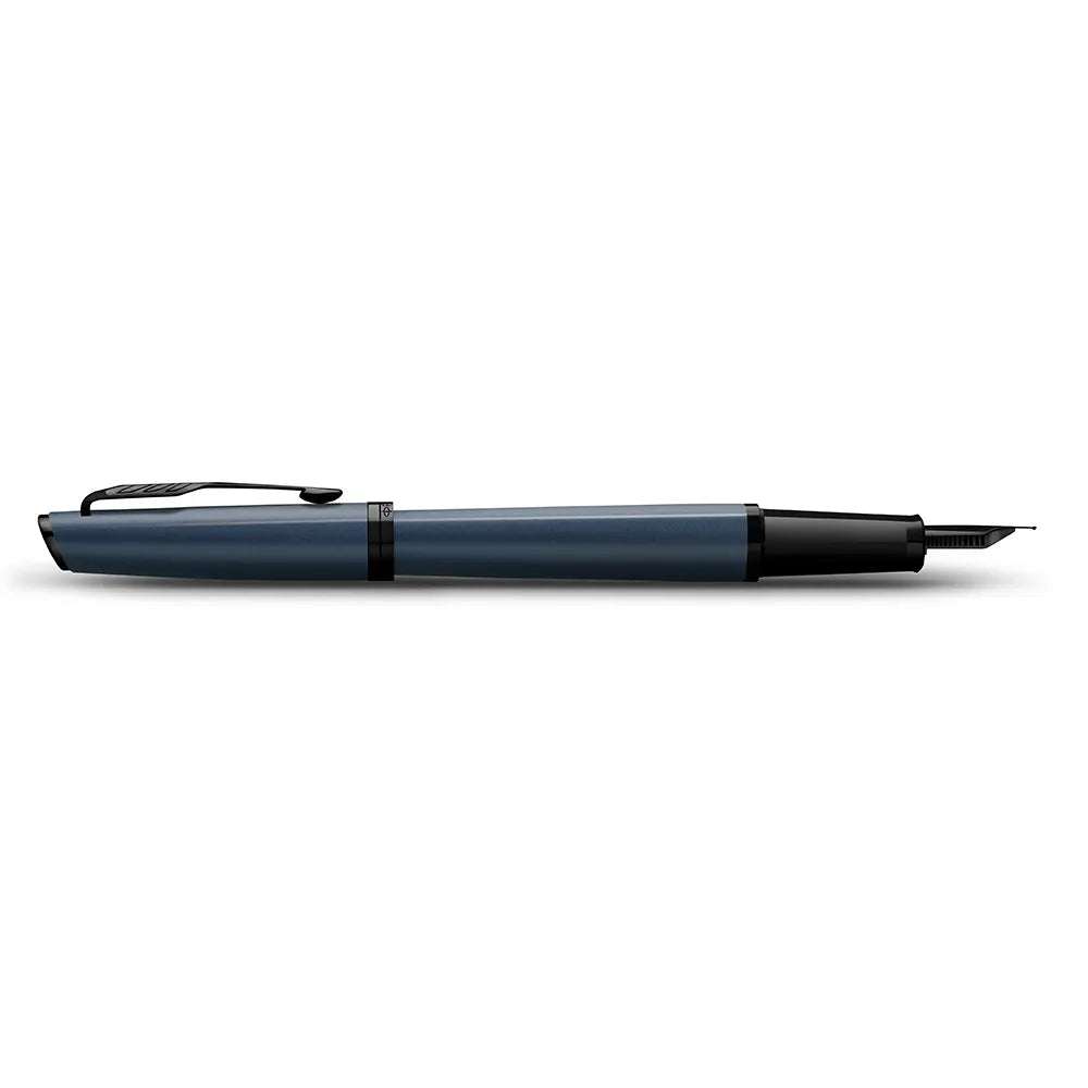PARKER 派克 子午線Meridian系列 灰藍黑夾 鋼筆 F尖