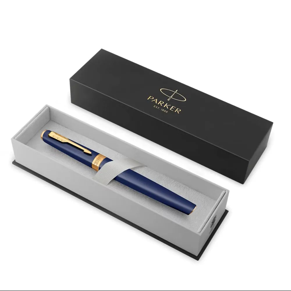 PARKER 派克  子午線Meridian系列 寶藍金夾 鋼筆 F尖