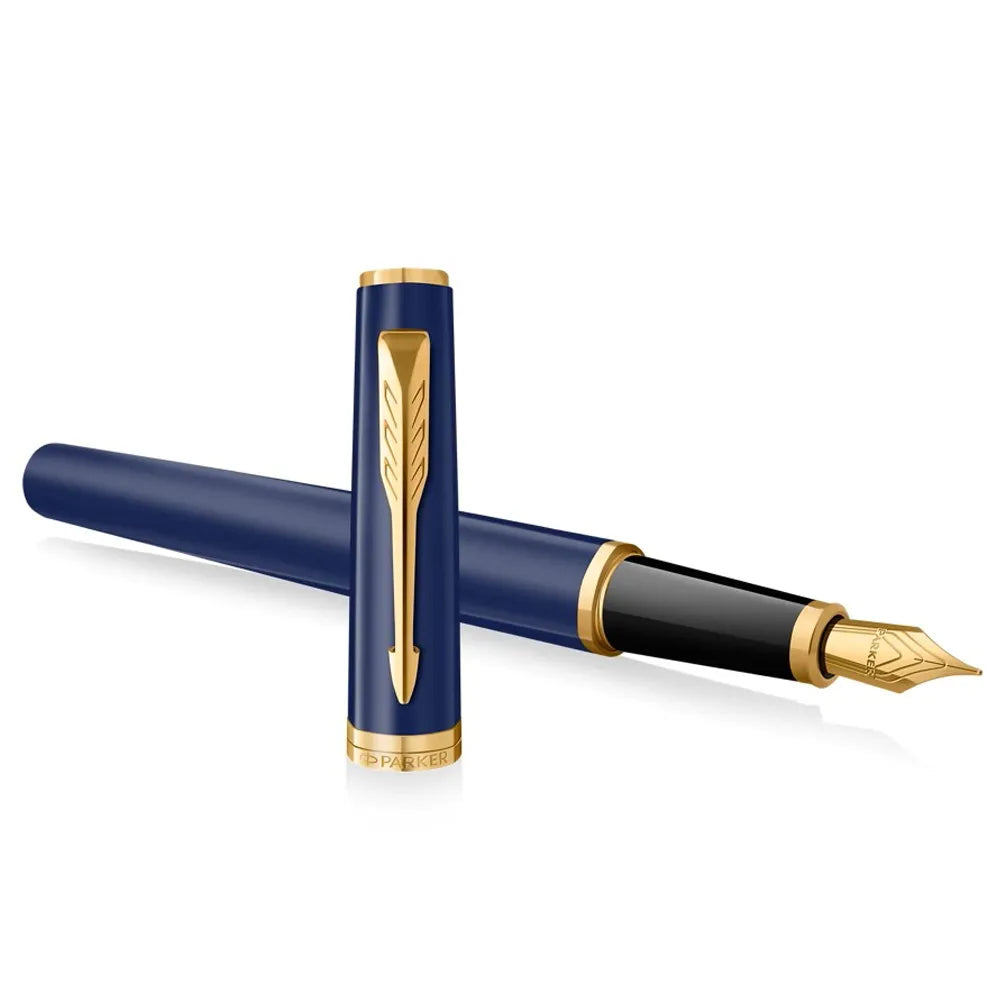 PARKER 派克  子午線Meridian系列 寶藍金夾 鋼筆 F尖