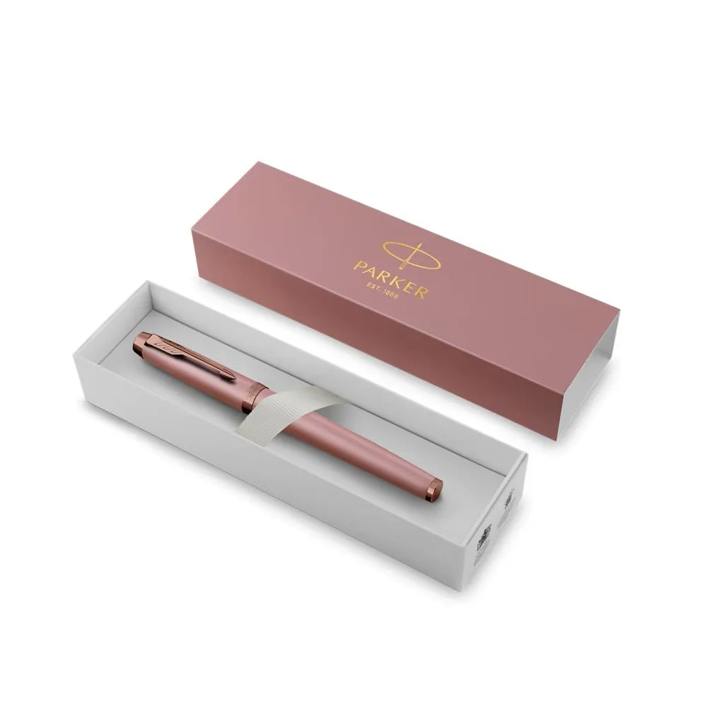 PARKER 派克  新IM金屬系列 柔光粉 鋼筆 F尖