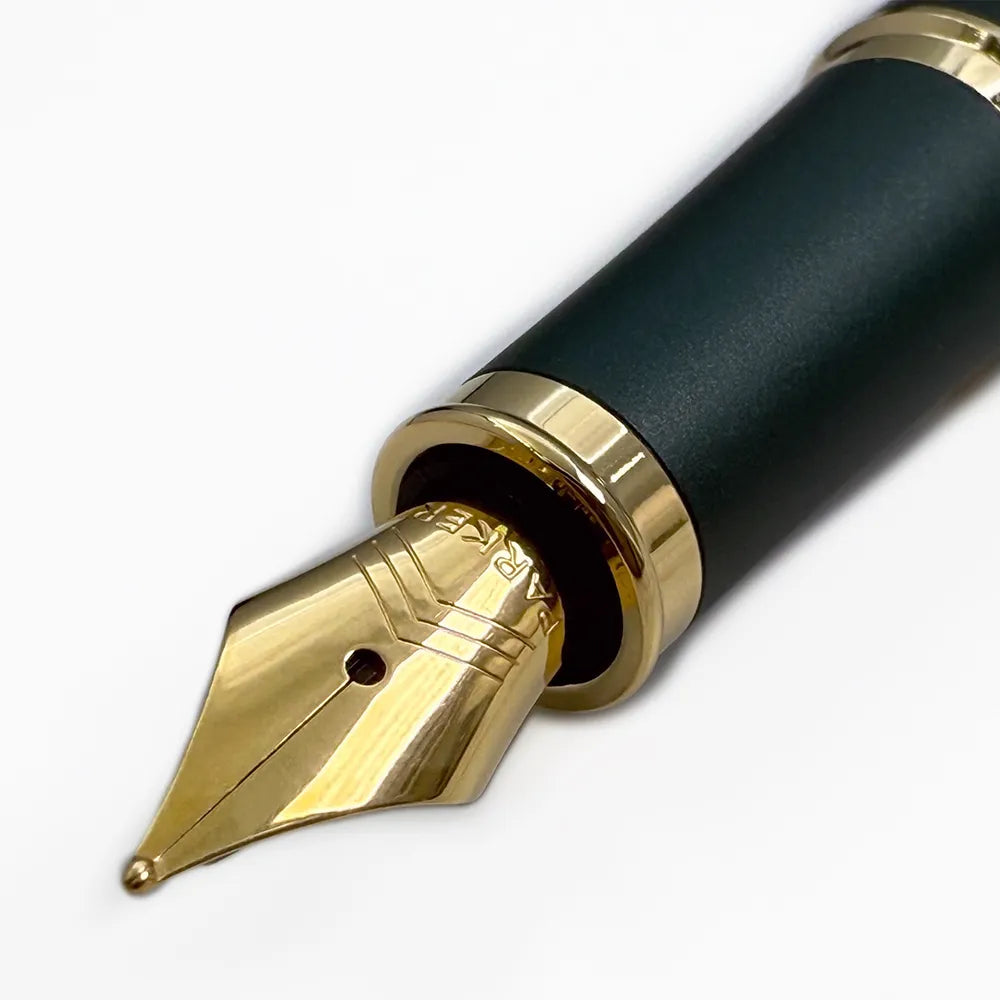 PARKER  新IM金屬系列 鎏金綠 鋼筆 F尖