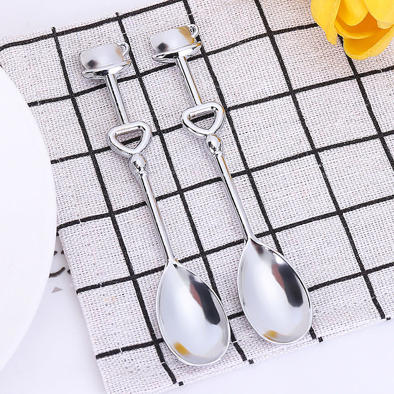 家居生活雜貨舖 咖啡杯造型不鏽鋼茶匙