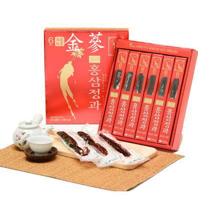 金蔘 GINSENG  6年根高麗紅蔘正果(300g_6大株)