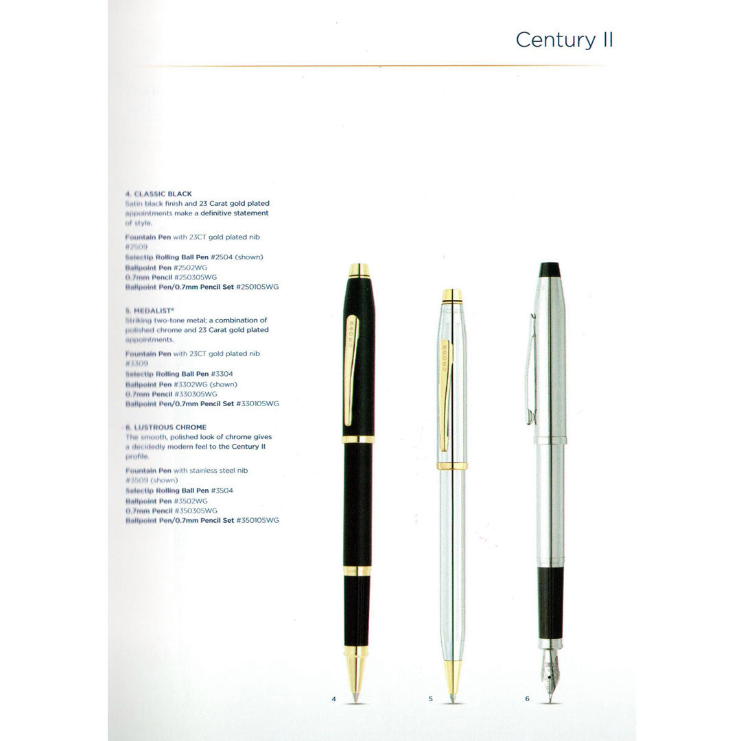 CROSS 世紀II 金鉻鋼筆 3309