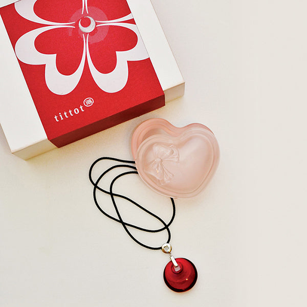 琉園 tittot 我的心情人 琉璃項鍊+琉璃收藏盒