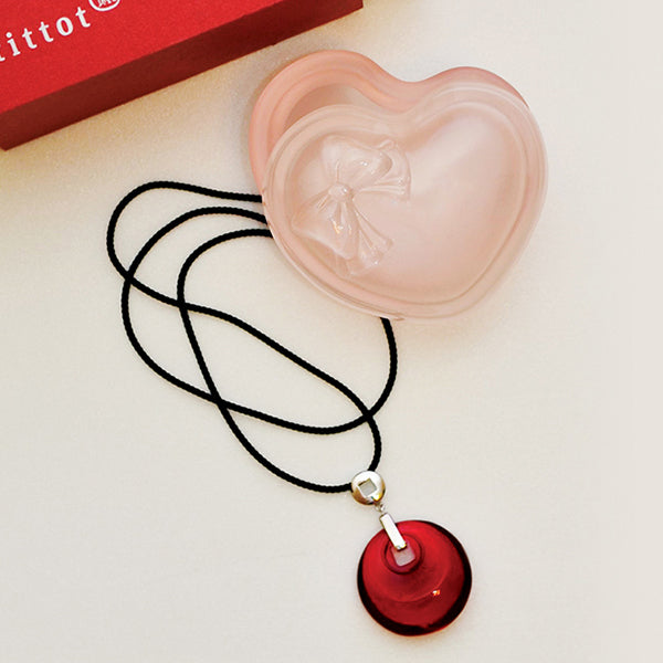 琉園 tittot 我的心情人 琉璃項鍊+琉璃收藏盒